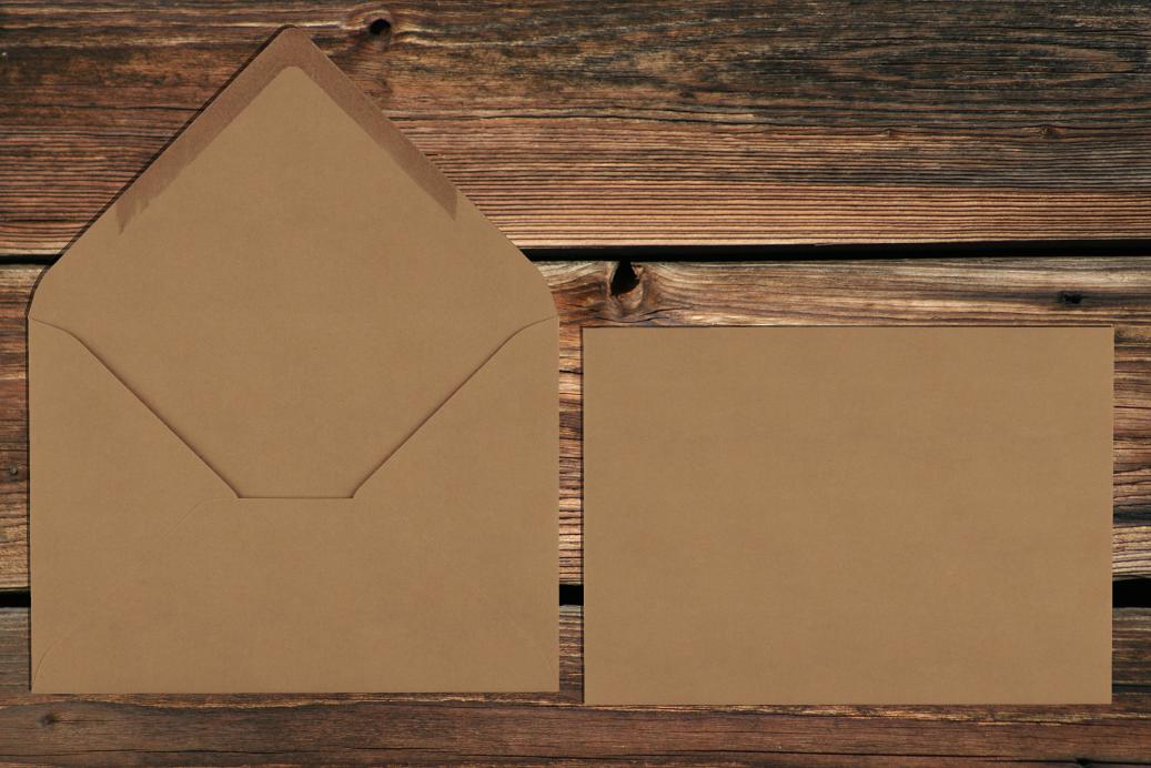 Briefhüllen 120x180 mm Nassklebend Braun 120 g/qm